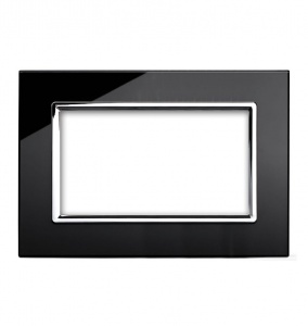 Spare Panel for Crystal CT Double socket Black